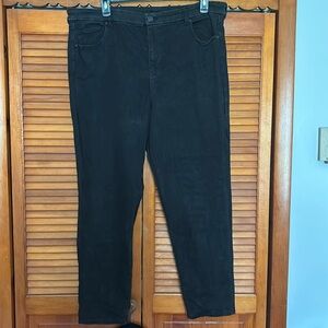 American Eagle Size 22 regular Curvy Hi Rise Skinny Jean, Black